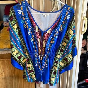 Multicolored women blouse